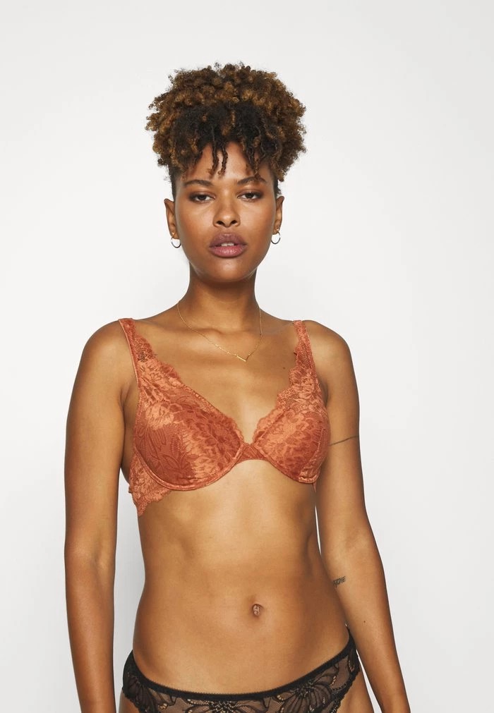 Soutien-Gorge ANNA FIELD Anna Field 2pp Sandy Lace High Apex Bra Marron Femme | SGX-0795232